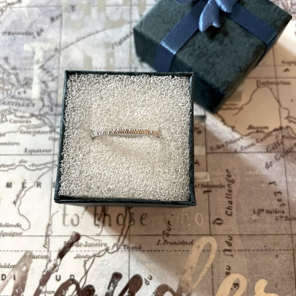 Silver Textured Ring
